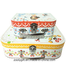 Full Color Printing Paper Suitcase with Handle for Toys